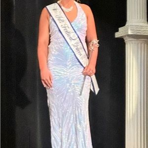 Sparkly halter dress